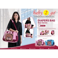 Diapers Bag 2 GO Bear Series (beruang) - B2T1302